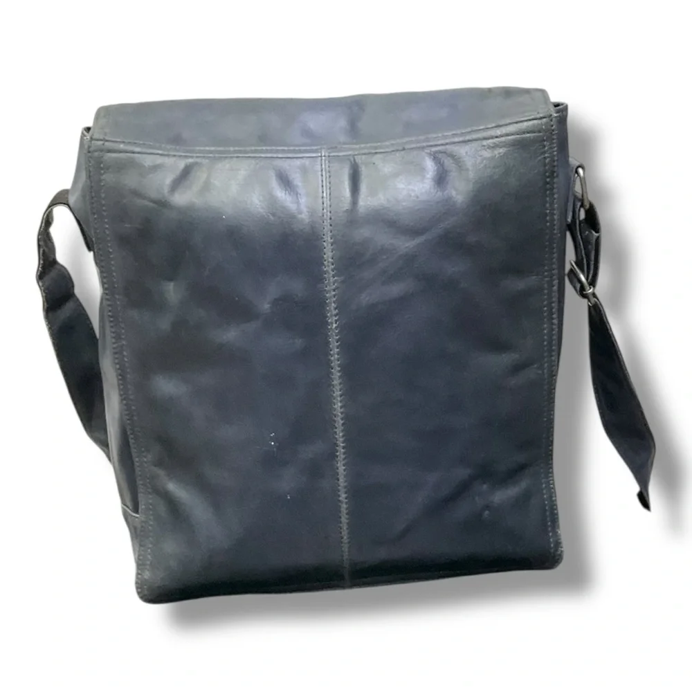 🖤 Vintage Wilsons Leather Messenger Bag‎ 💼 Blue Genuine Leather Crossbody